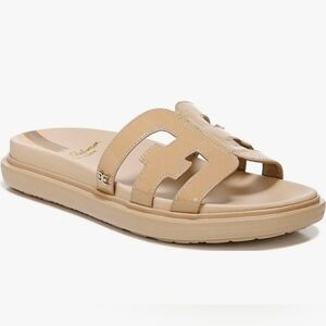 Like New Sam Edelman Valeri Beige Slide Sandals for Women